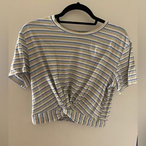 Stripped Cropped Tee